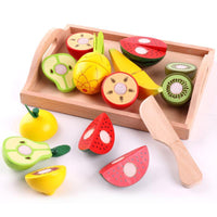 Wooden Fruit/Vegetable Cutting Playset - Helaya