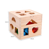 Wooden Shape Sorting Cube - Helaya