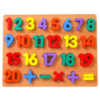 Wooden Alphabet and Number Puzzles - Helaya
