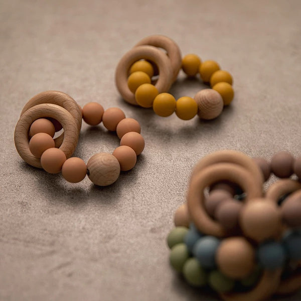 Wooden Teether with Beads