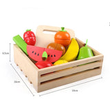 Magnetic Wooden Fruits Cutting Set-Kitchen Play - Helaya