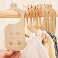 Wooden Hangers for Baby Wardrobe