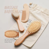 Natural Baby 3 pcs Hair Brush Set - Helaya
