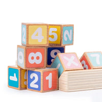 Wooden Blocks Spelling Game, Color Matching Flash Cards